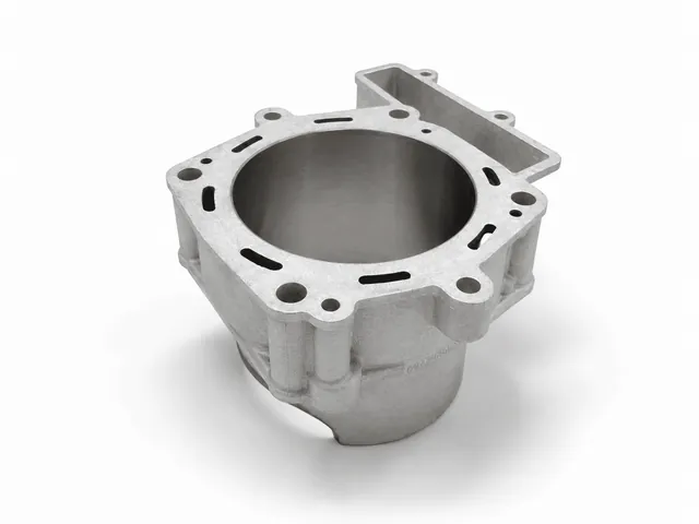 Cylindre Husqvarna TC 449 4 temps rechromé avec restauration du dépôt en nickel-carbure de silicium et polissage T-Shape.