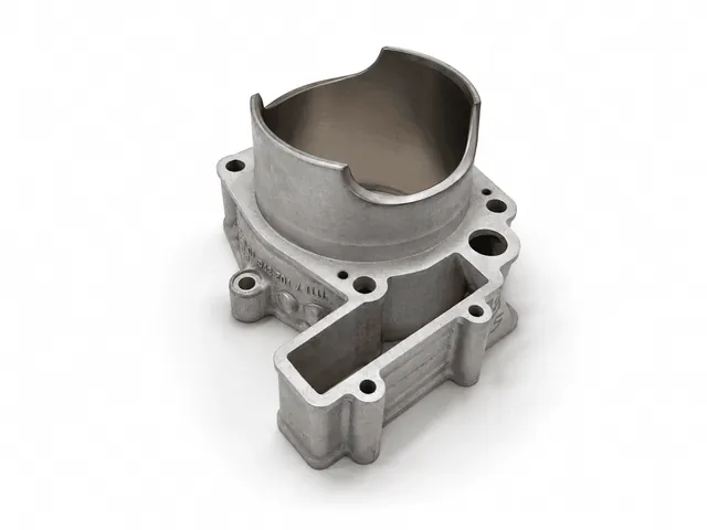 Cylindre Husqvarna TC 449 4 temps rechromé avec restauration du dépôt en nickel-carbure de silicium et polissage T-Shape.